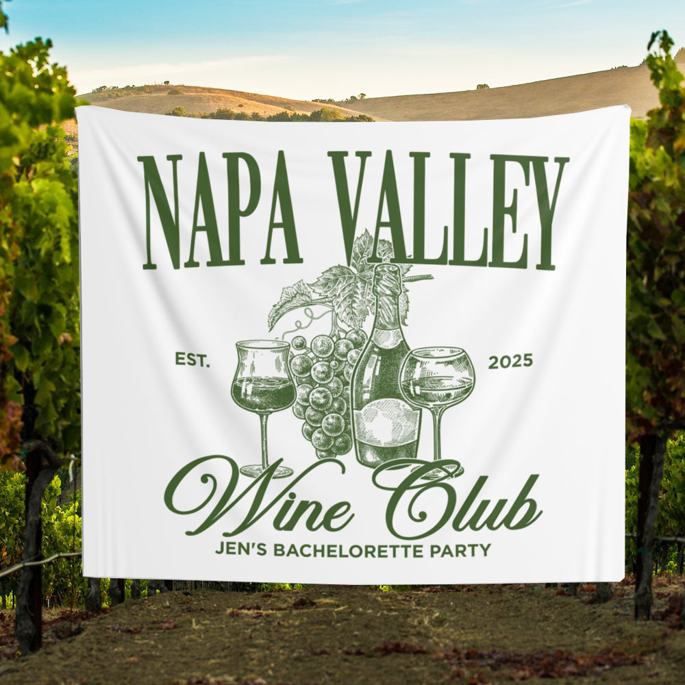 Napa Valley Wine Club banner with vineyard background