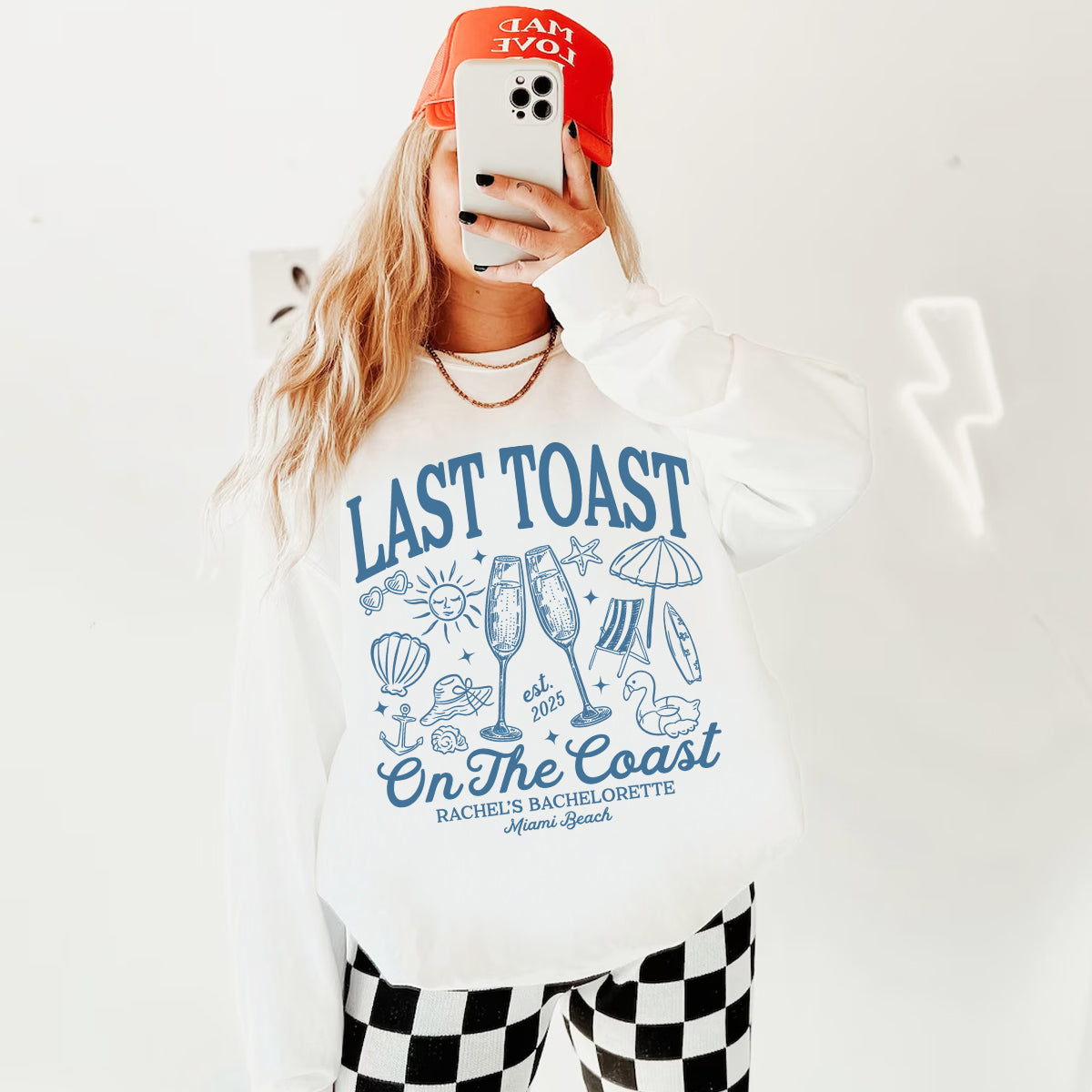 Beach Coastal Bachelorette Sweatshirt