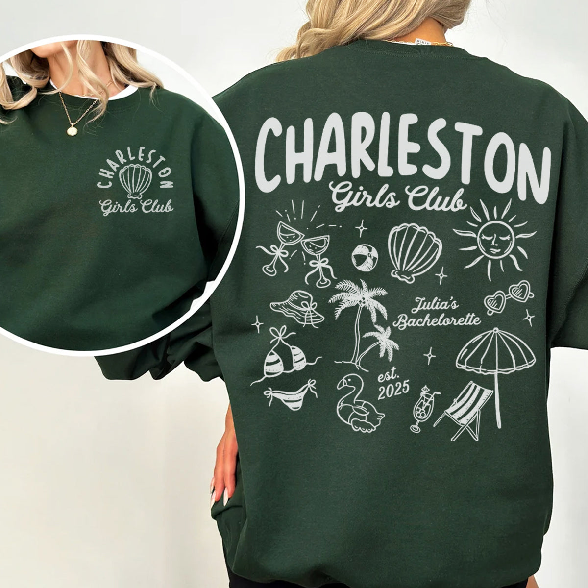 Charleston Coastal Bachelorette Sweatshirt