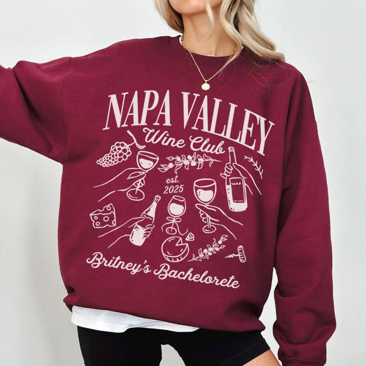 Wine Club Bachelorette Sweatshirt