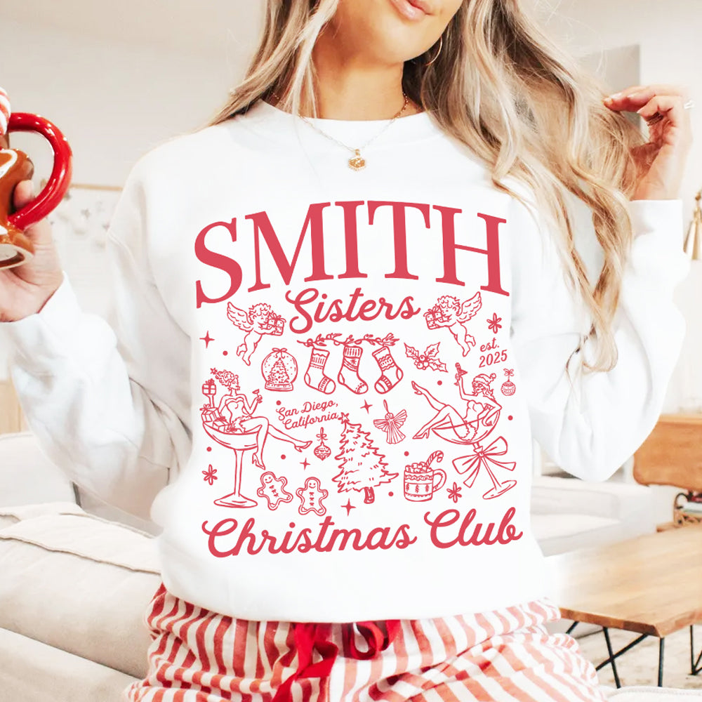 Sisters Christmas Matching Sweatshirt