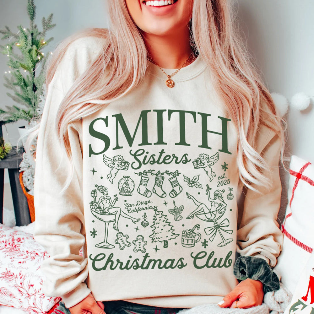 Sisters Christmas Matching Sweatshirt