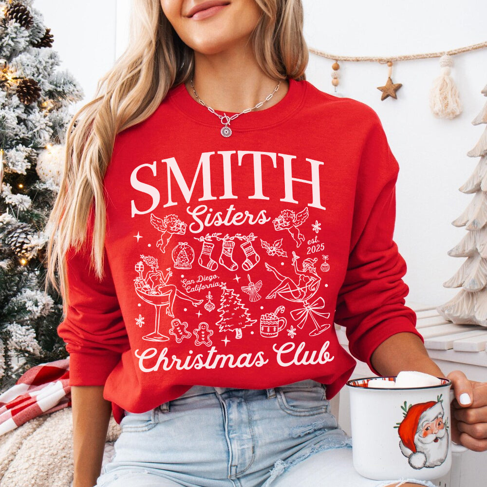 Sisters Christmas Matching Sweatshirt