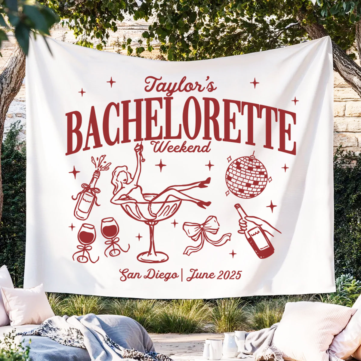 Bachelorette Party Tapestry