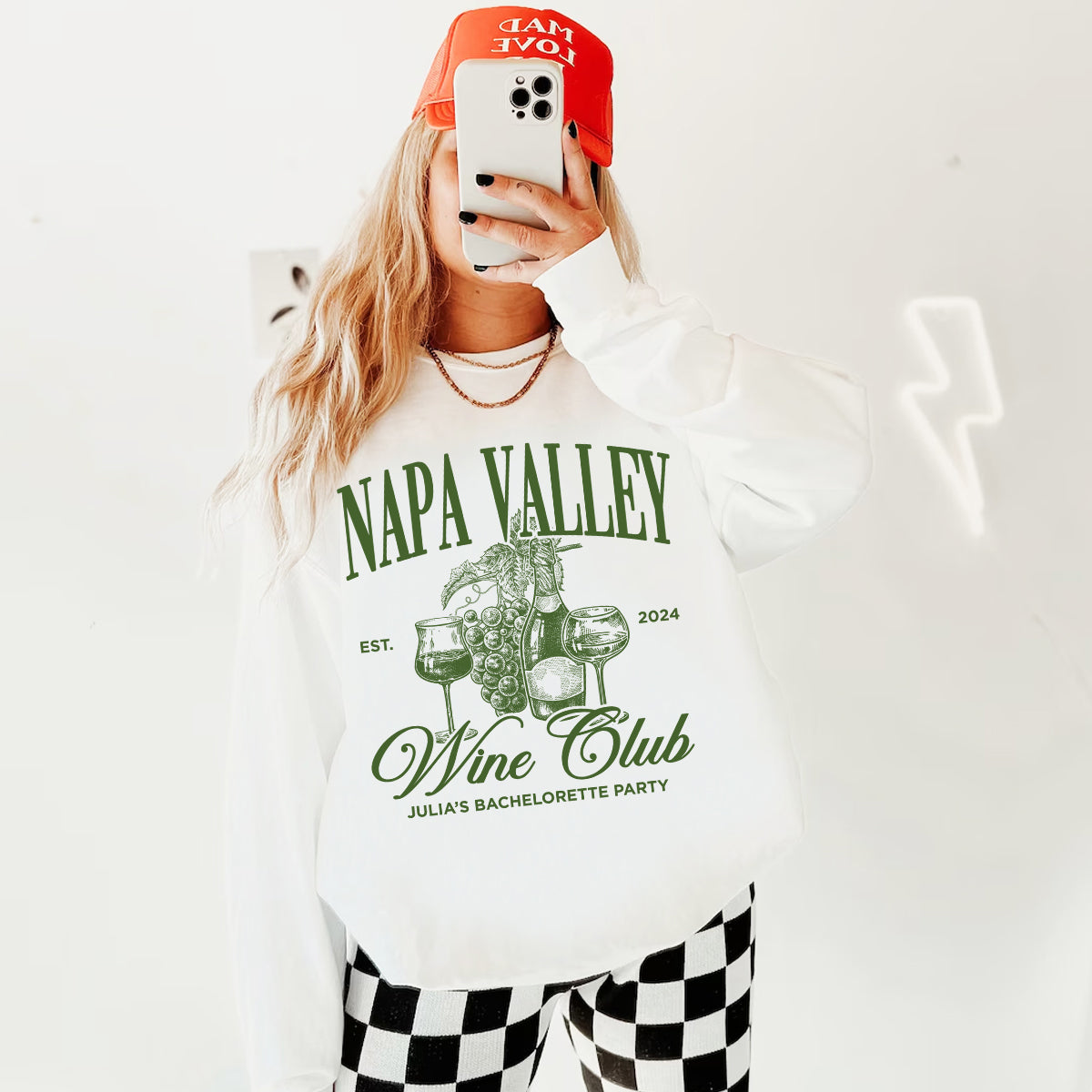 Winery Bachelorette Sweatshirt