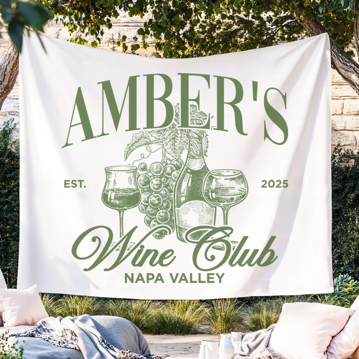 Wine Country Bachelorette Tapestry