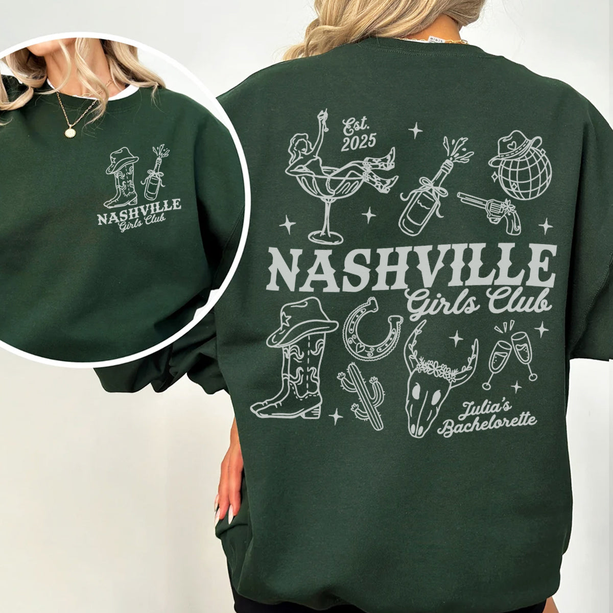 Nashville Western Bachelorette Sweatshirt